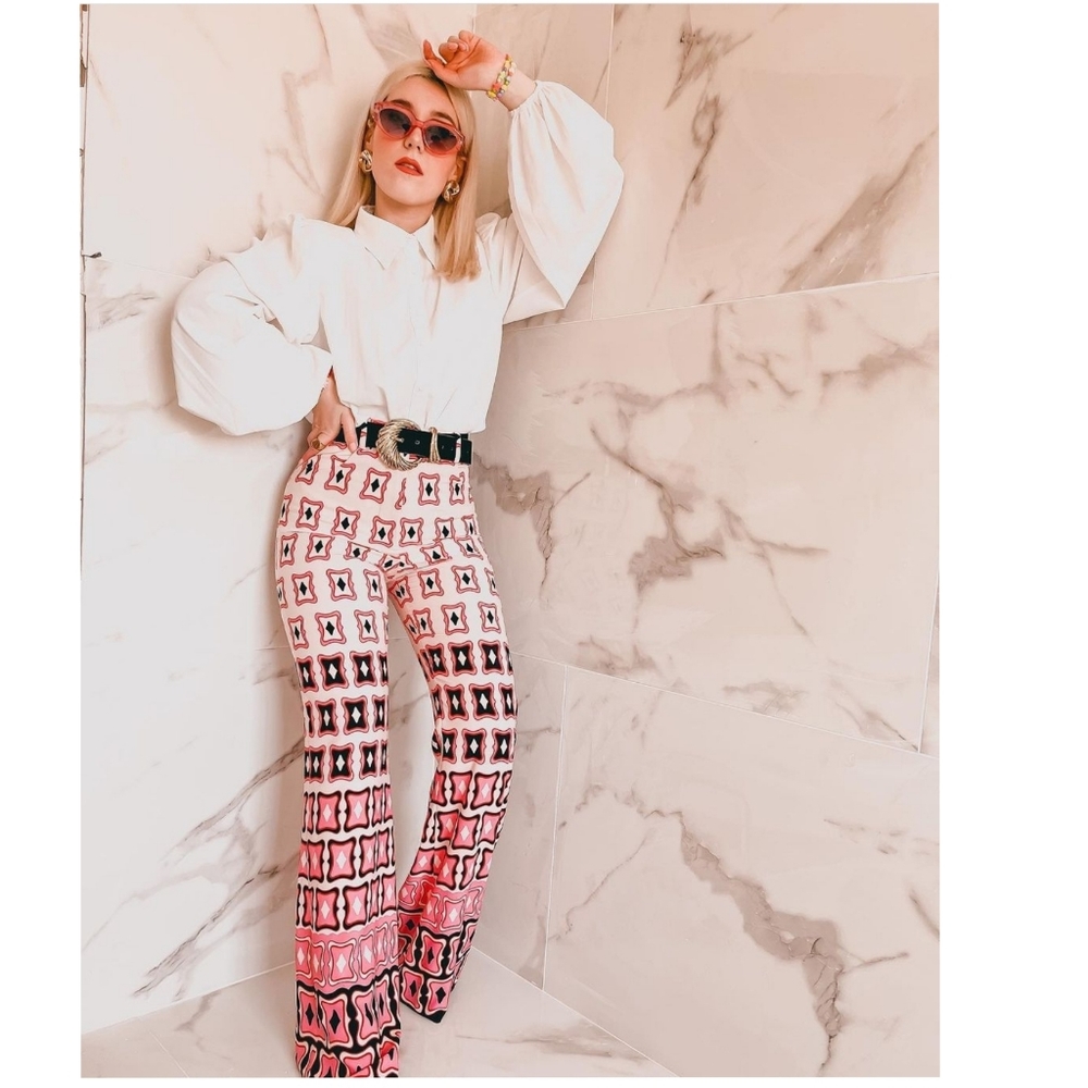 Zara Printed flare pants - Picture 3 of 16